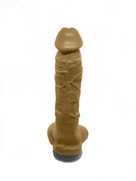Крафтовое мыло-член с присоской Чистий Кайф Brown size XL, натуральное SO2764 фото