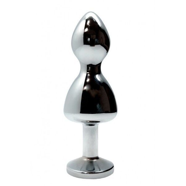 Металлическая анальна пробка Wooomy Lollypop Double Ball Metal Plug Blue L диаметр 3,5, длина 10,5см SO7419 фото