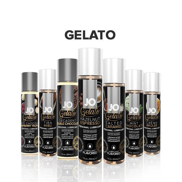 Змазка на водній основі JO GELATO Hazelnut Espresso (30 мл) без цукру, парабенів та пропіленгліколю SO1463 фото