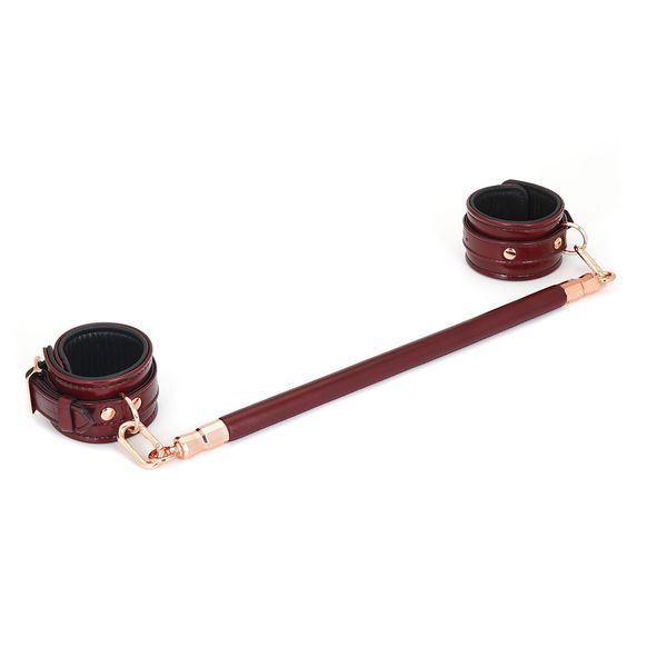 Фиксатор-распорка для ног или рук Liebe Seele Wine Red Spreader Bar, дерево + натуральная кожа SO9457 фото