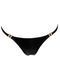 Трусики з мокрим ефектом Noir Handmade P008 Powerwetlook panty with gold clasp, M, на застібках SX0172 фото 4