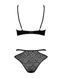 Эротический комплект под латекс со стрепами Obsessive Bagirela 2-pcs set L/XL, черный, под леопард, SO7220 фото 6