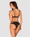 Эротический комплект под латекс со стрепами Obsessive Bagirela 2-pcs set L/XL, черный, под леопард, SO7220 фото 2