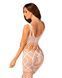 Сетчатый бодистокинг с имитацией топа и шорт Obsessive Bodystocking G330 S/M/L, white, с доступом SO7695 фото 2