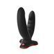 Двойной фаллоимитатор Fun Factory RYDE black, гибкие стволы, присоска SX0976 фото 1