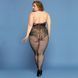 Сетчатый бодистокинг JSY &laquo;Откровенная Мадлен&raquo; Plus Size, Black, имитация боди, кружево, доступ SO8389 фото 2