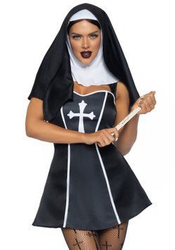 (SALE) Leg Avenue Naughty Nun M SO8551 фото