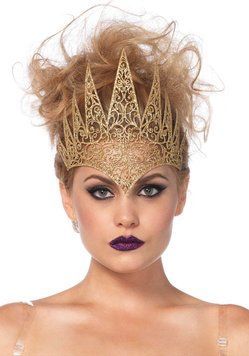 Широкая корона Leg Avenue Die Cut Royal Crown, золотая SO9094 фото