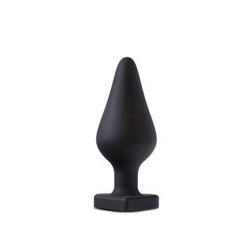 Анальная пробка Blush Temptasia &ndash; Fuck Me Anal Plug &ndash; Black, основание в виде сердечка SO8843 фото