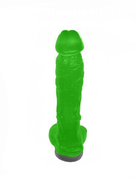 Крафтове мило-член із присоскою Чистий Кайф Green size XL, натуральне SO2765 фото