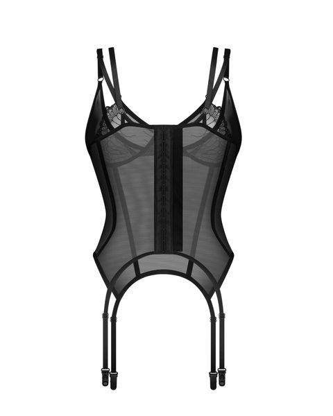 Корсет Obsessive Arrowel Black corset S/M SX2579 фото