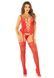 Комплект Leg Avenue Cami Garter with Stockings and String One Size, Red SX1742 фото 4