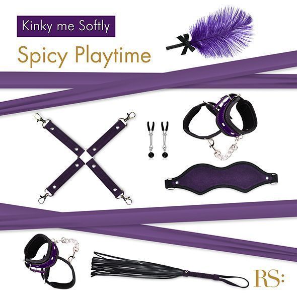 Подарунковий набір для BDSM RIANNE S &mdash; Kinky Me Softly Purple: 8 предметів для задоволення SO3865 фото