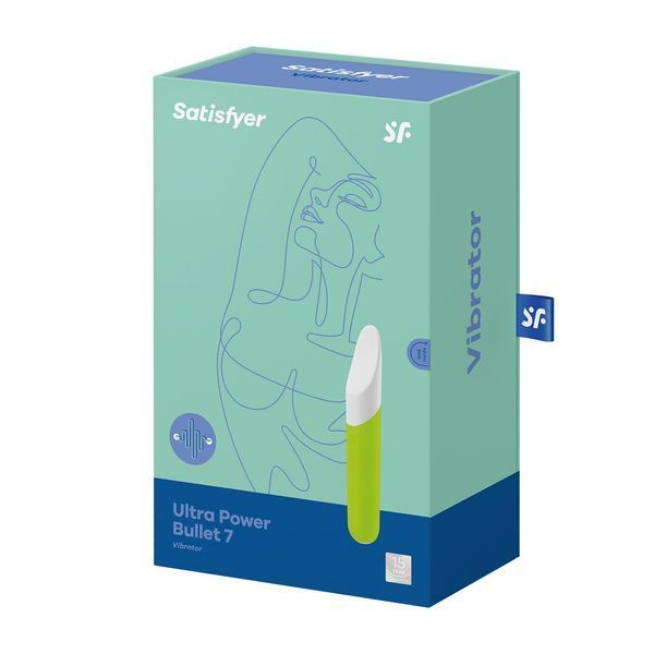Мини-вибратор с гибким язычком Satisfyer Ultra Power Bullet 7 Green SO5435 фото