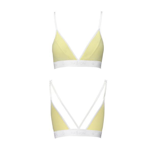 Спортивный топ с двойными бретелями Passion PS007 TOP L, yellow SO4275 фото
