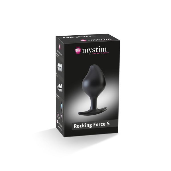 Силиконовая анальная пробка Mystim Rocking Force S для электростимулятора, диаметр 3,7 см SO2963 фото