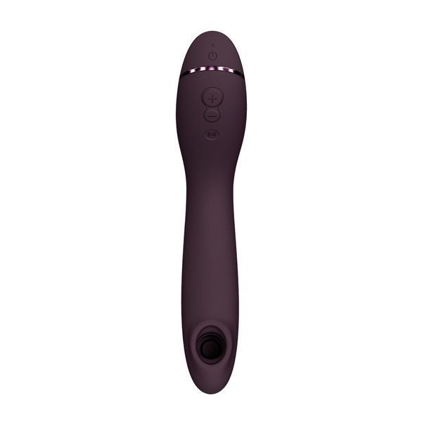 Вакуумный стимулятор для точки G и клитора с вибрацией Womanizer OG Aubergine, 12 уровней, 3 режима SX0531 фото