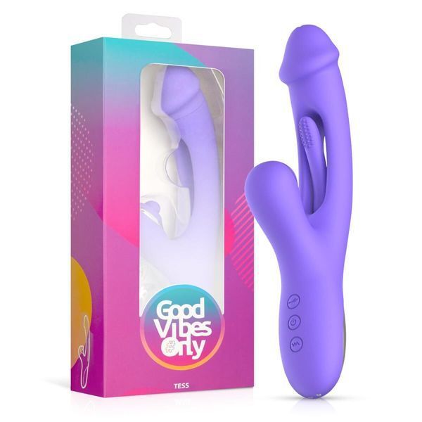 Вибратор-кролик Good Vibes Only - Tess Rabbit Vibrator with G-Spot Stimulator SX3065 фото