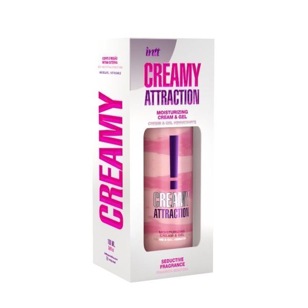 Увлажняющий крем-гель 2в1 Intt Creamy Attraction Seduction 100мл с афродизиаком, унисекс SX2803 фото