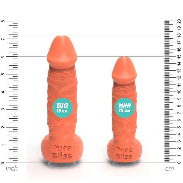 Крафтовое мыло-член с присоской Pure Bliss MINI Coral, натуральное SO6356 фото