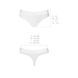 Трусики-бразилиана из хлопка Passion PS005 PANTIES S, white SO4225 фото 6