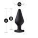 Анальна пробка Blush Temptasia &ndash; Fuck Me Anal Plug &ndash; Black, основа у вигляді сердечка SO8843 фото 2