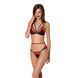Комплект белья Passion PEONIA SET L/XL red, бра, трусики SO8466 фото 1