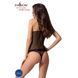 Комплект белья Passion MELISSA SET XXL/XXXL, black, лиф-сорочка со шнуровкой и трусики EL15906 фото 2