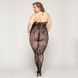 Кружевной бодистокинг JSY &laquo;Горячая Хейли&raquo; Plus Size, Black, халтер, имитация чулков, открытый доступ SO8390 фото 2