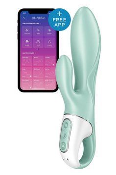 Смарт вибратор-кролик Satisfyer Air Pump Bunny 5+, надувается SO6718 фото