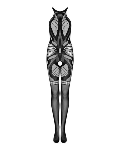 Сітчастий бодістокінг без рукавів Obsessive Bodystocking G331 S/M/L, black, з доступом SO7697 фото