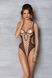 Эротическое боди Passion MARINA BODY, XXL/XXXL, beige, с открытыми чашками SO9716 фото 6
