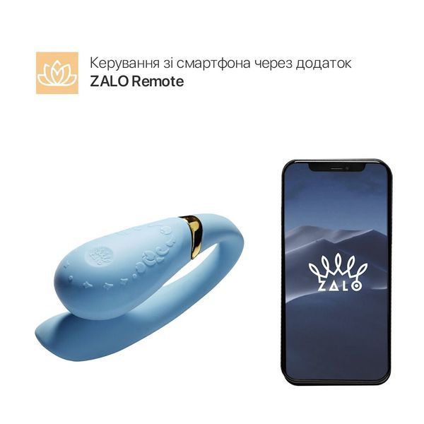 Смартвибратор для пар Zalo &mdash; Fanfan Royal Blue SO6668 фото