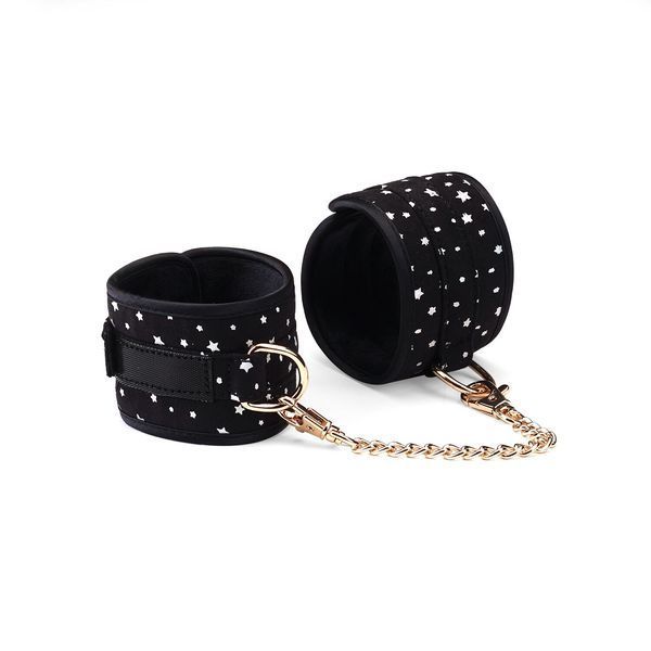 Набор Liebe Seele Stary Nights 7pcs Bondage Kit, фиксаторы, ошейник с поводком, кляп, флоггер, маска SO9508 фото