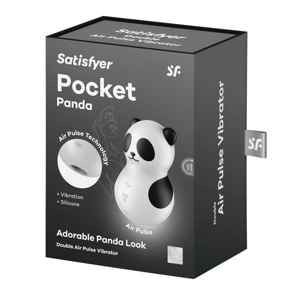 Вакуумный стимулятор с вибрацией Satisfyer Pocket Panda, 12 режимов вибрации, 11 уровней вакуума SX2176 фото