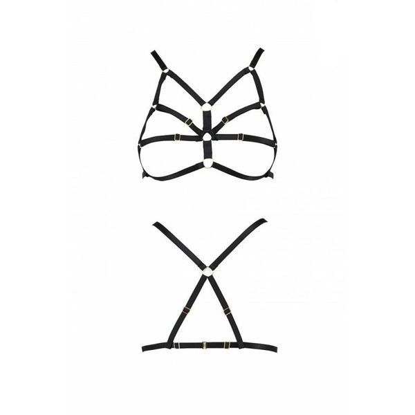 Бюстгальтер-стрепы Passion Exclusive ARMANDA BRA L/XL, black PS26801 фото