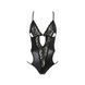 Боди с имитацией кожи и стрепами Passion ASUNA BODY L/XL, black SO4122 фото 3