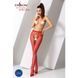 Сетчатые колготки-бодистокинги Passion S019 One Size, Red, имитация трусиков, открытый доступ PSS019R фото 2