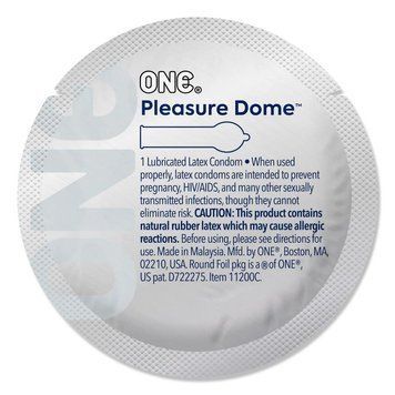 Презерватив ONE Pleasure Dome, 1 шт, гладкий, с расширенной головкой SX0773 фото