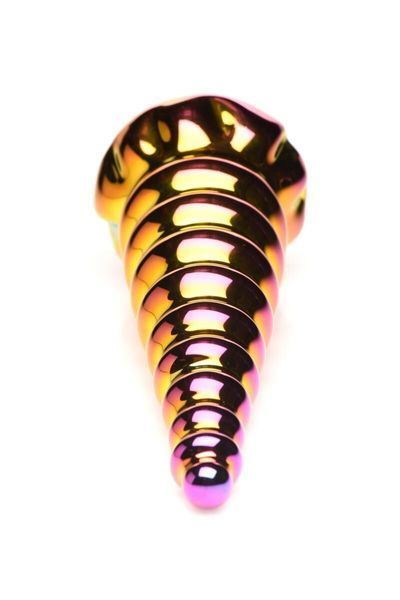 Фэнтезийный стеклянный фаллоимитатор Creature Cocks Twilight Rainbow Glass Dildo, 16 см SX2224 фото