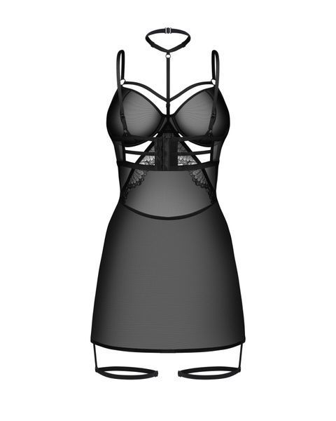 Бебі-долл Obsessive Arrowel Black chemise S/M SX2581 фото