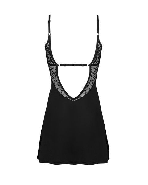 Сорочка Obsessive Bellastia chemise & thong XL/2XL SX1130 фото