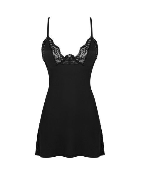 Сорочка Obsessive Bellastia chemise & thong XL/2XL SX1130 фото