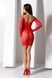 Напівпрозора мінісукня Passion BS101 One Size, red, рукави-мітенки SO8945 фото 9