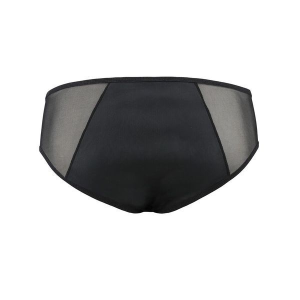 Чоловічі сліпи на блискавці Passion 042 SLIP TIMMY S/M Black, екошкіра, сітка SO7598 фото
