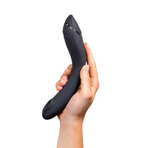 Вакуумный стимулятор для точки G и клитора с вибрацией Womanizer OG Dark Grey, 12 уровней, 3 режима SX0533 фото