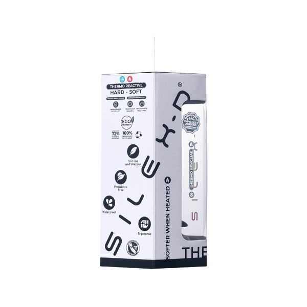 Анальна пробка SilexD Model 2, size M, чорна, двошарова, з ефектом пам&rsquo;яті, діаметр 4 см SX1276 фото