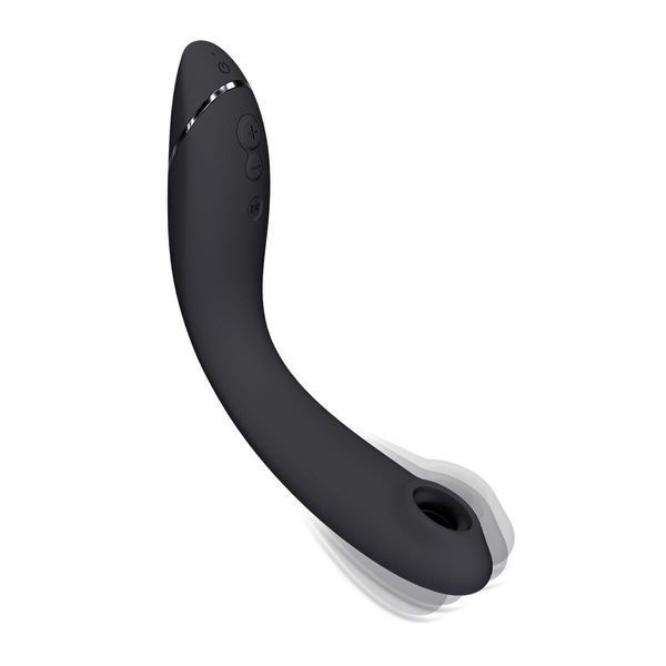 Вакуумный стимулятор для точки G и клитора с вибрацией Womanizer OG Dark Grey, 12 уровней, 3 режима SX0533 фото