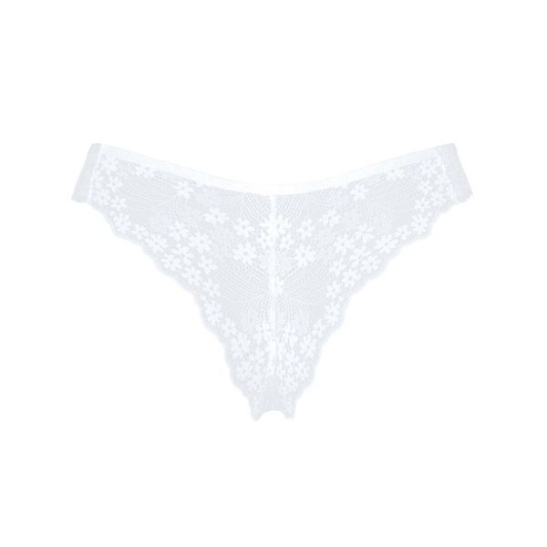 Полупрозрачные трусики Obsessive Heavenlly panties XL/2XL, открытые ягодицы SO8171 фото