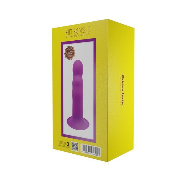 Дилдо с присоской Adrien Lastic Hitsens 3 Purple, отлично для страпона, диам. 4,1см, длина 18,2см AD24023 фото